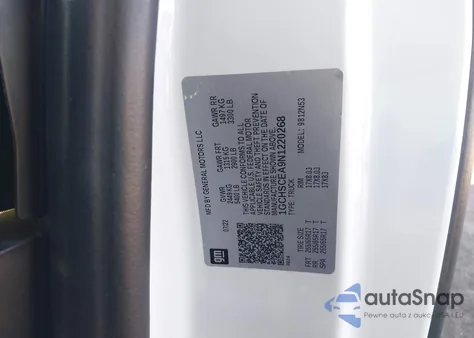 2022 Chevrolet Colorado 2Wd Long Box Lt z USA, uszkodzony, nr VIN 1GCHSCEA9N1220268